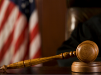   flag and gavel